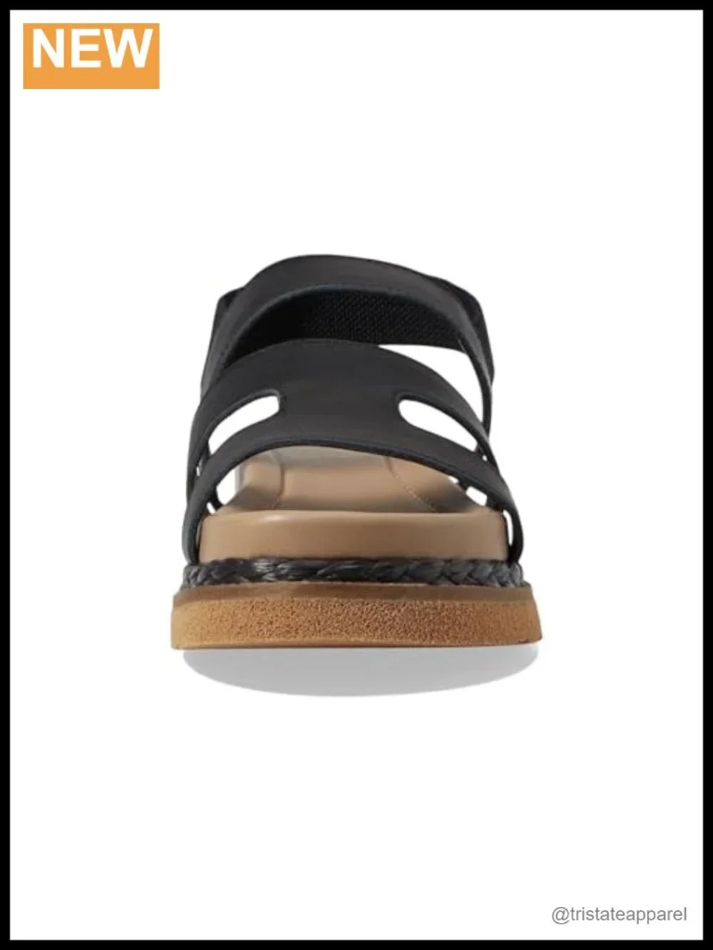 Platform Slingback Sandals Leather Water Resistant Open Toe Casual